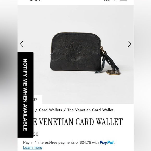 Wanderers Venetian Card Wallet - Picture 7 of 9